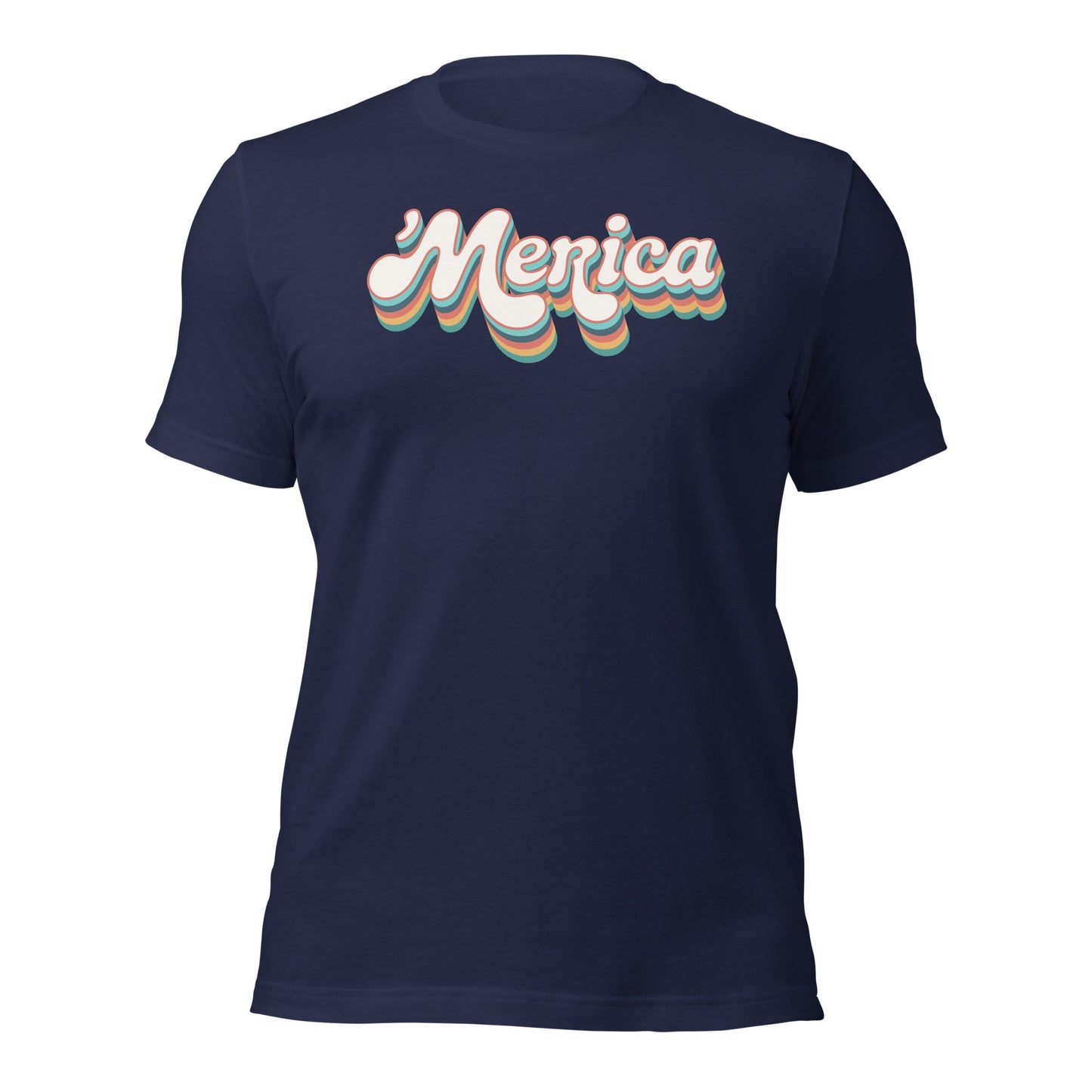 ’Merica Retro Typography T-Shirt - Inken Image