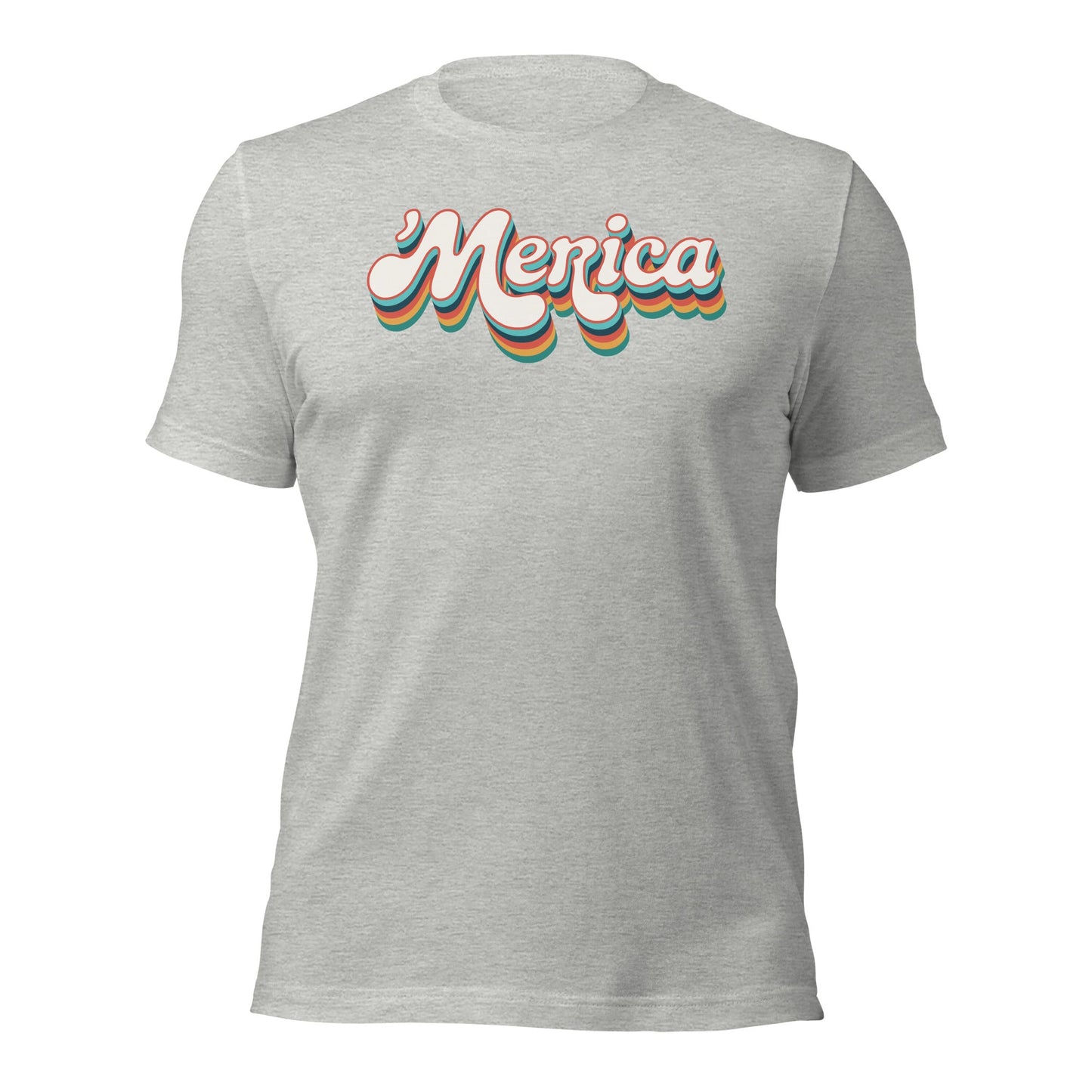 ’Merica Retro Typography T-Shirt - Inken Image