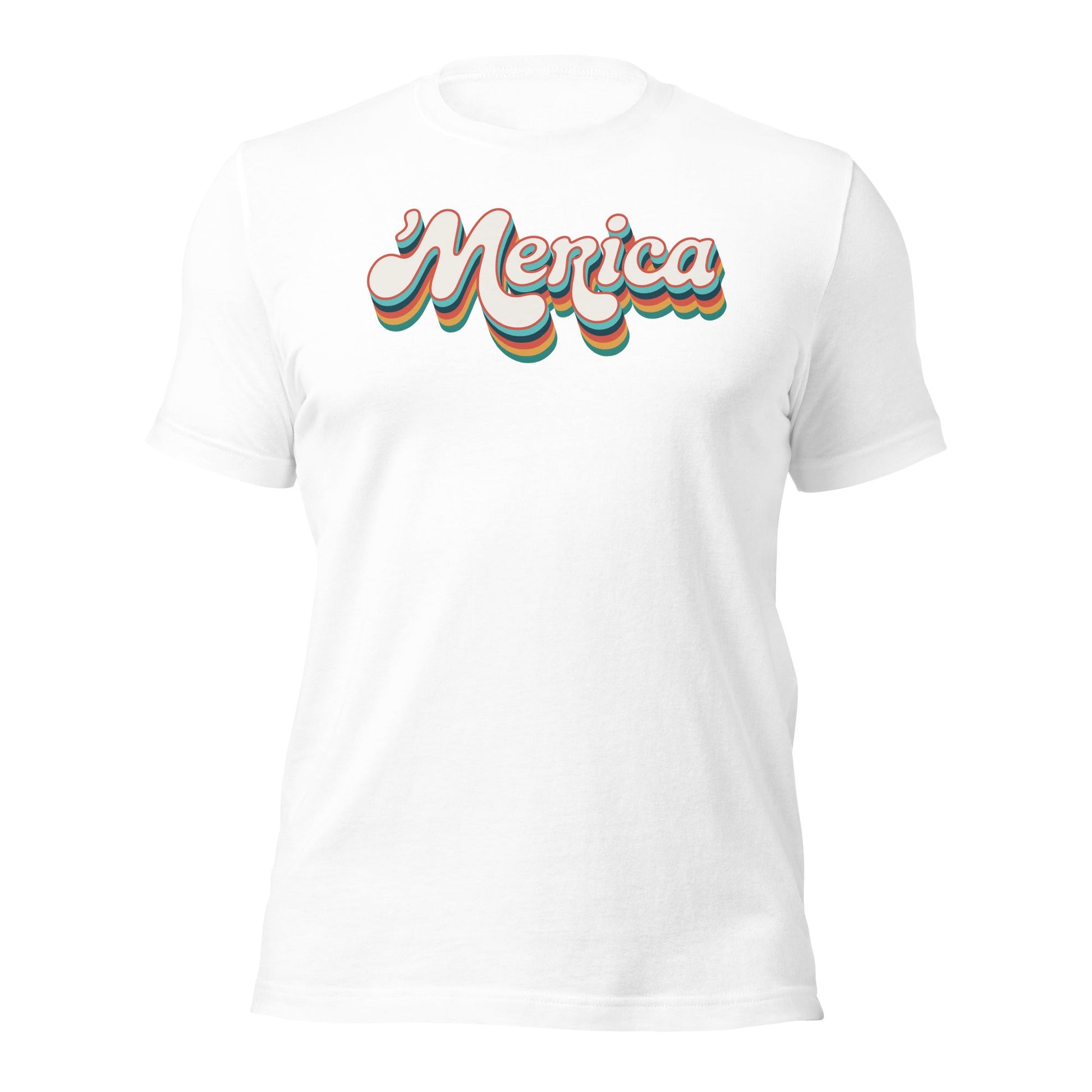 ’Merica Retro Typography T-Shirt - Inken Image