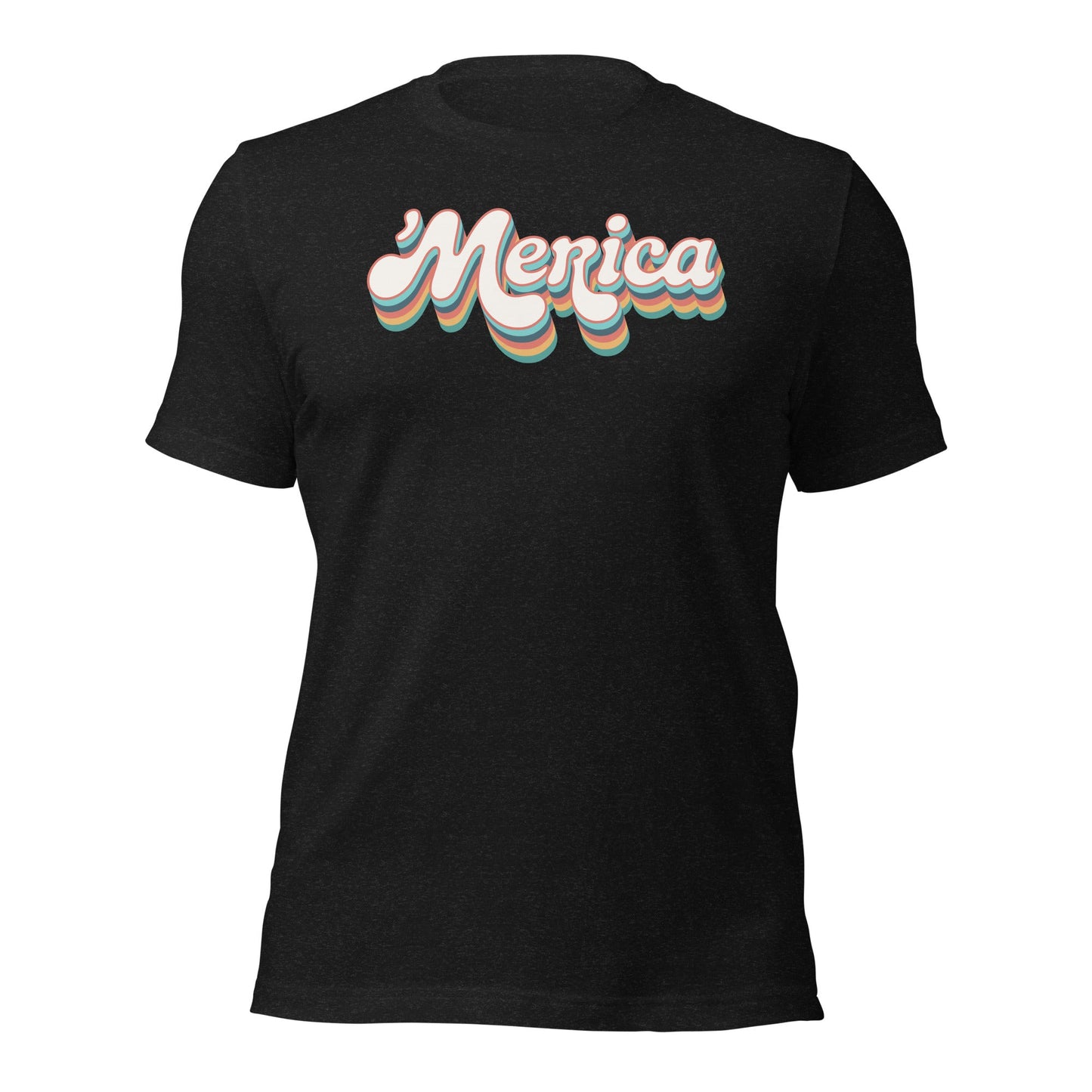 ’Merica Retro Typography T-Shirt - Inken Image