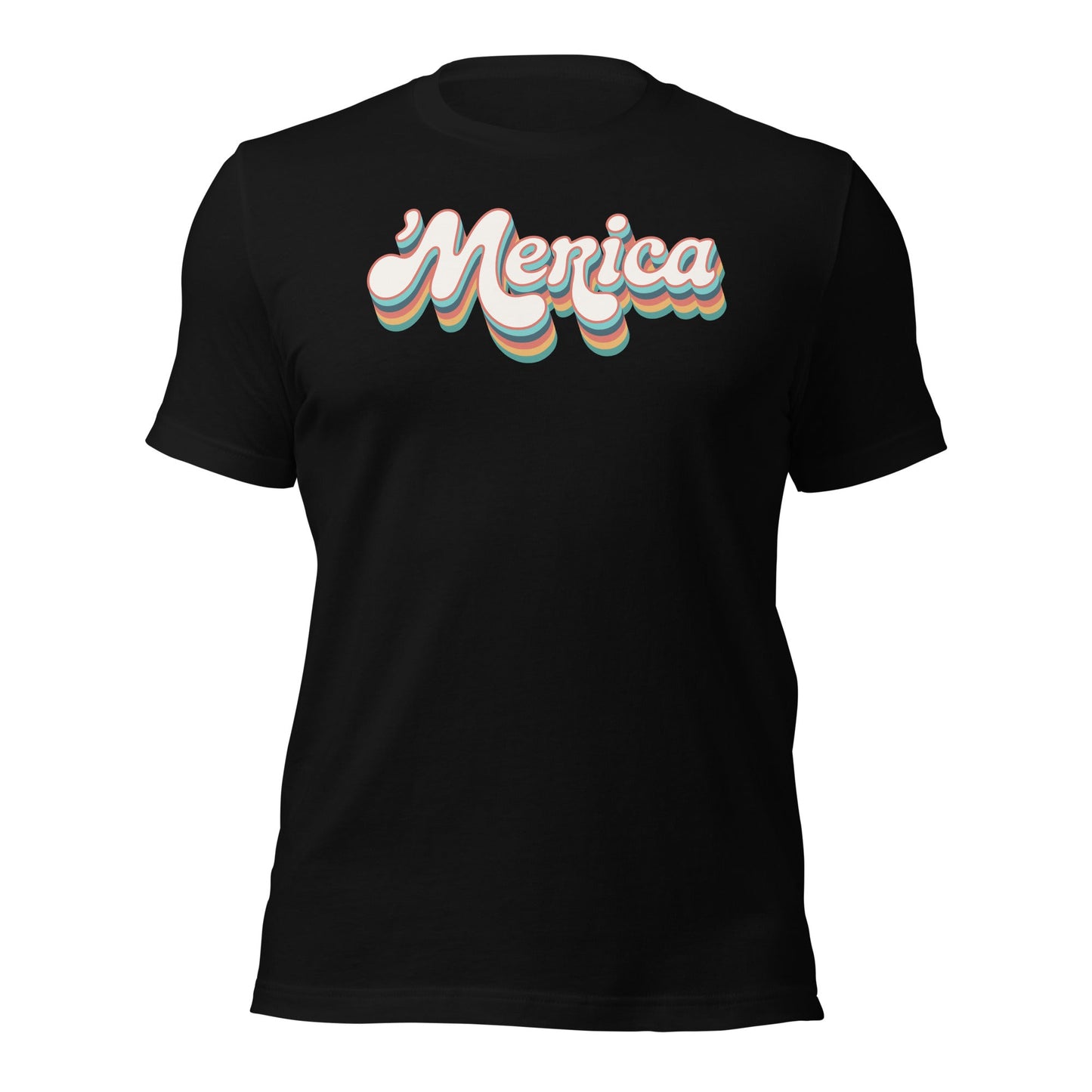 ’Merica Retro Typography T-Shirt - Inken Image