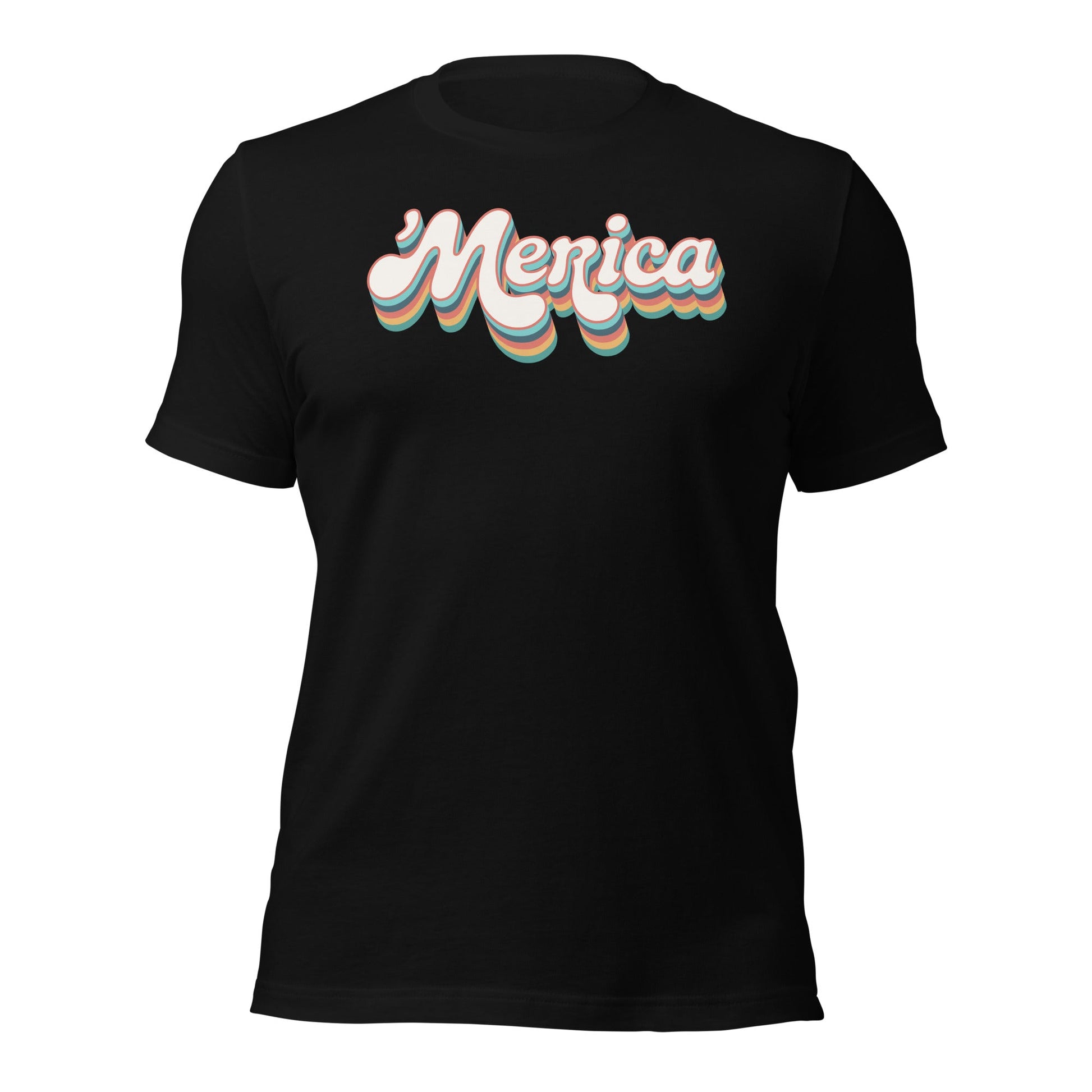 ’Merica Retro Typography T-Shirt - Inken Image