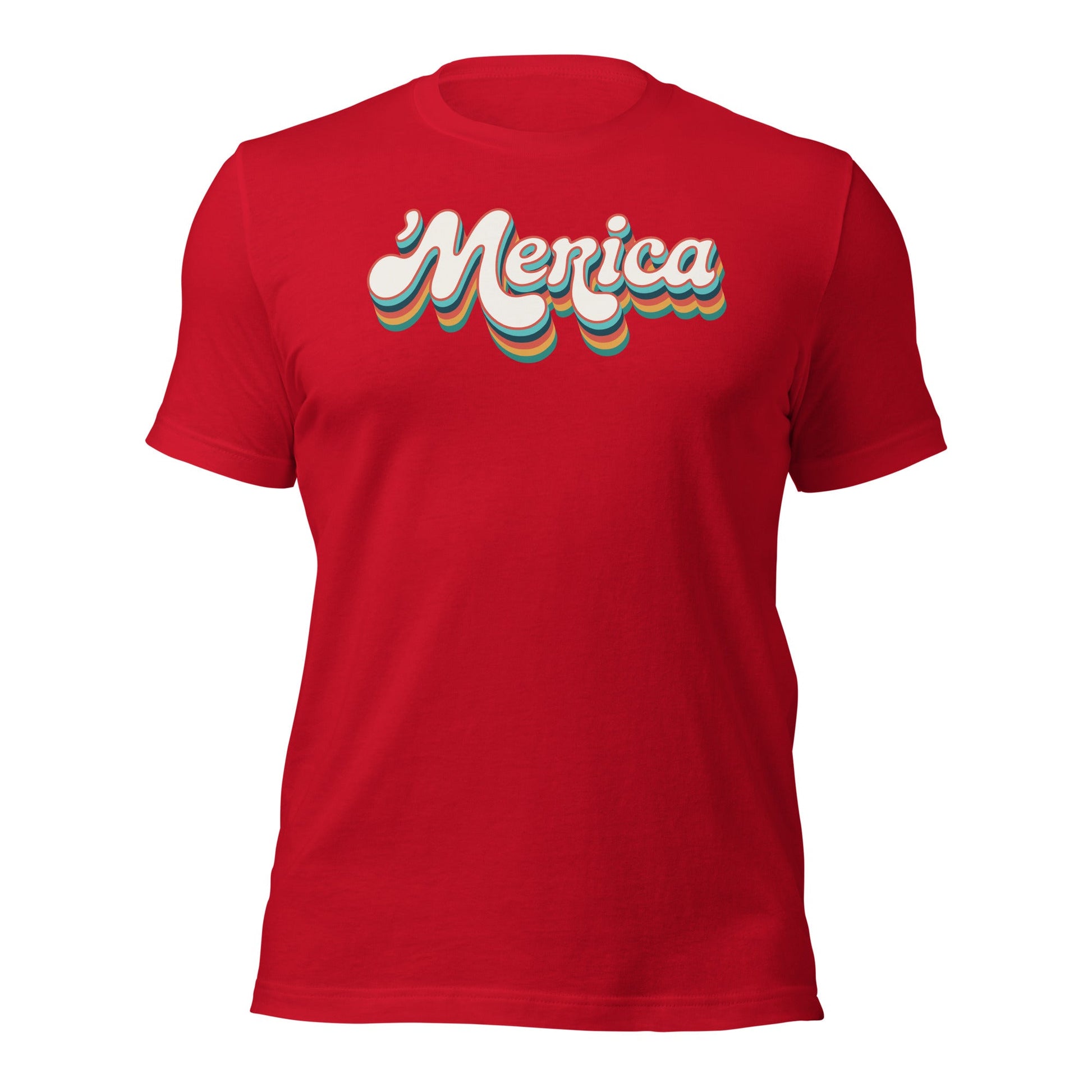 ’Merica Retro Typography T-Shirt - Inken Image