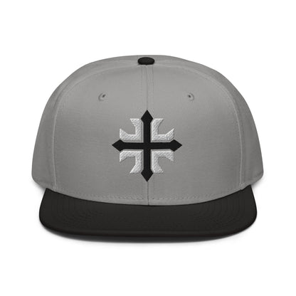 Minimalist 3D Puff Coptic Cross Snapback - Inken Image