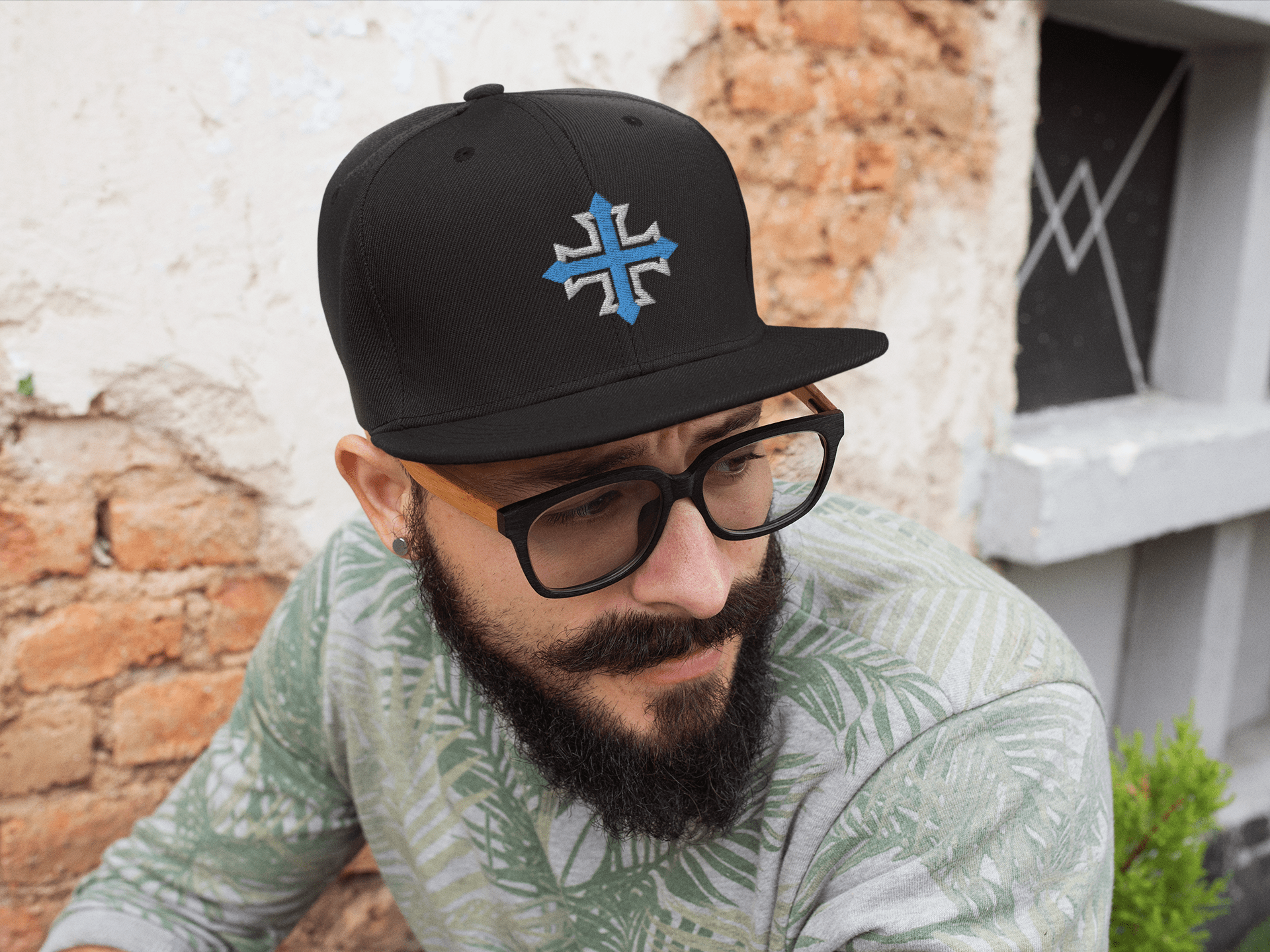 Minimalist Coptic Cross Snapback - Inken Image