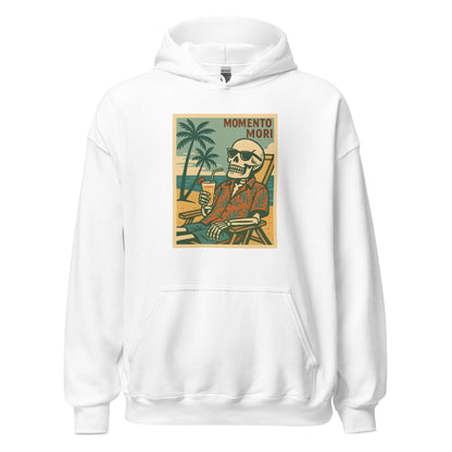 Momento Mori Beach Day Retro Hoodie - Inken Image