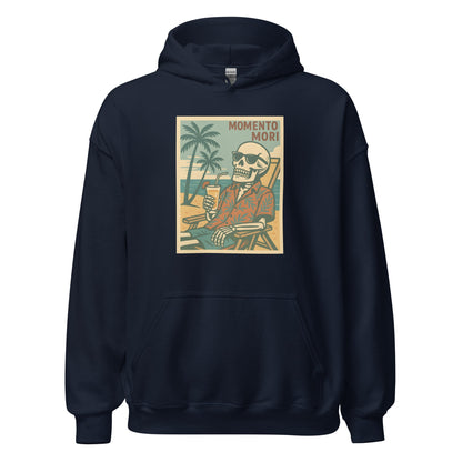 Momento Mori Beach Day Retro Hoodie - Inken Image