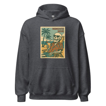 Momento Mori Beach Day Retro Hoodie - Inken Image