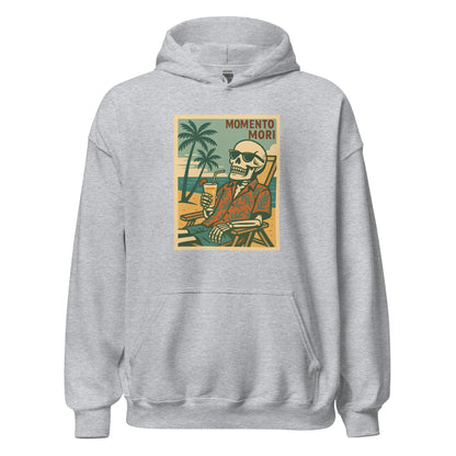 Momento Mori Beach Day Retro Hoodie - Inken Image