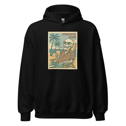 Momento Mori Beach Day Retro Hoodie - Inken Image