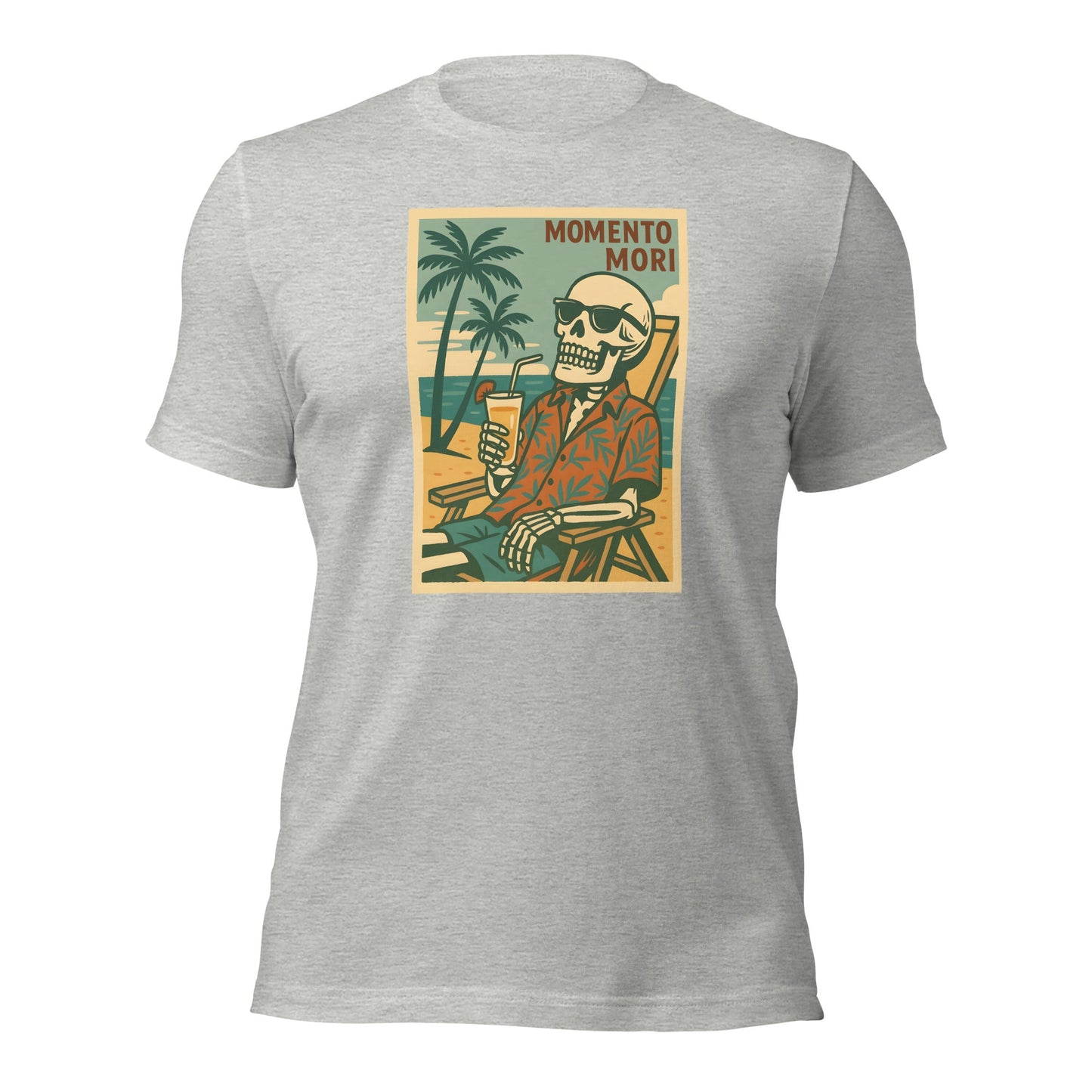 Momento Mori Beach Day Retro T-shirt - Inken Image