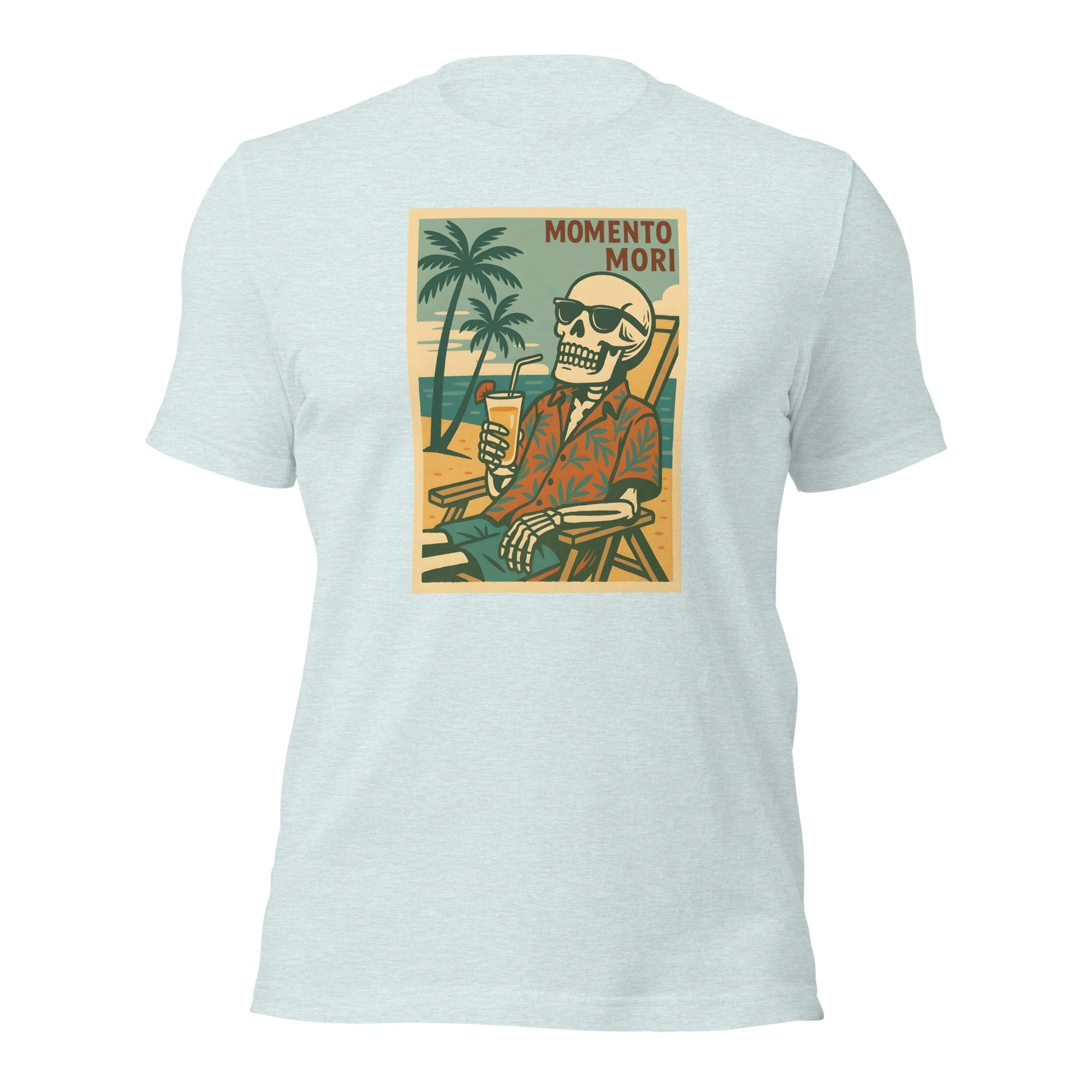 Momento Mori Beach Day Retro T-shirt - Inken Image