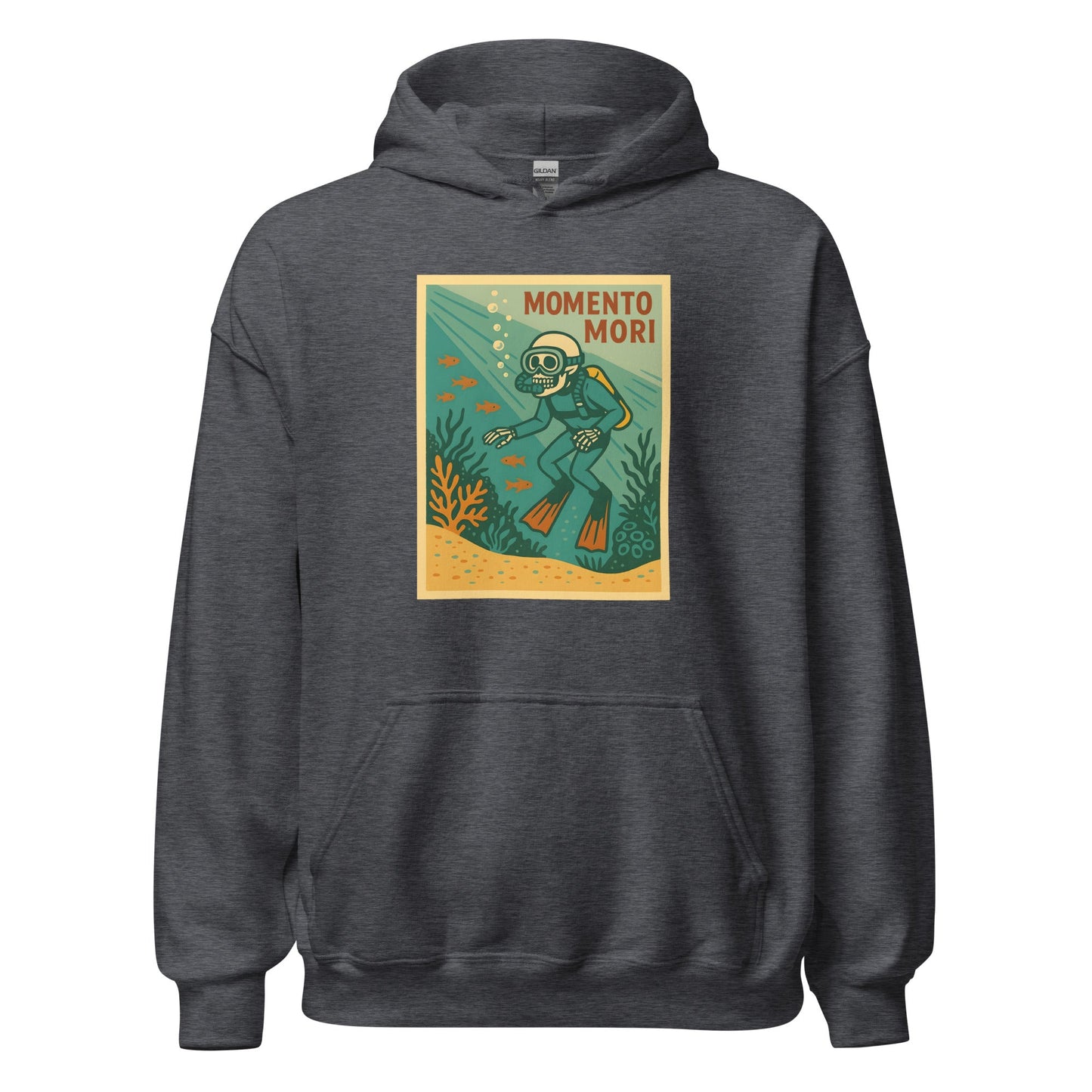 Momento Mori Scuba Diver Retro Hoodie - Inken Image