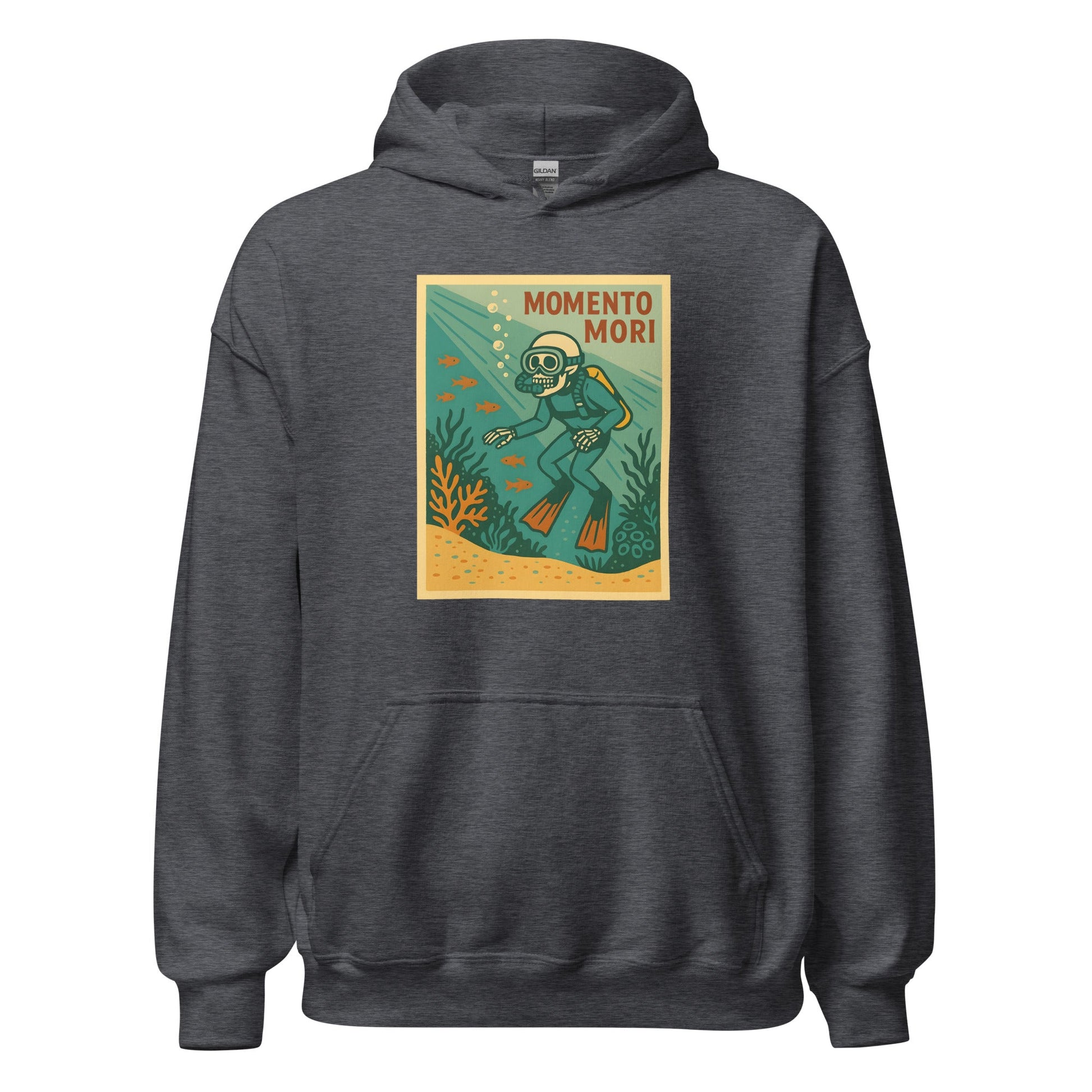 Momento Mori Scuba Diver Retro Hoodie - Inken Image