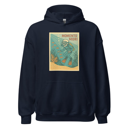 Momento Mori Scuba Diver Retro Hoodie - Inken Image