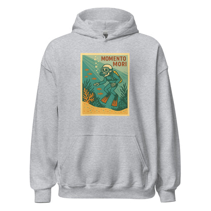 Momento Mori Scuba Diver Retro Hoodie - Inken Image