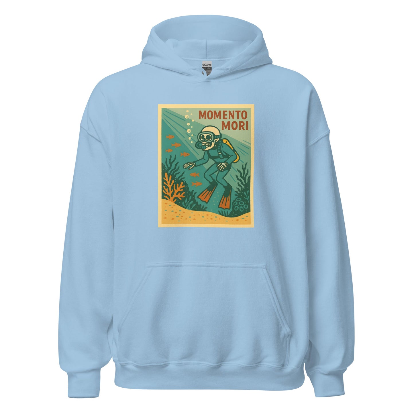 Momento Mori Scuba Diver Retro Hoodie - Inken Image