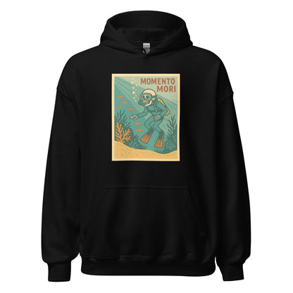 Momento Mori Scuba Diver Retro Hoodie - Inken Image