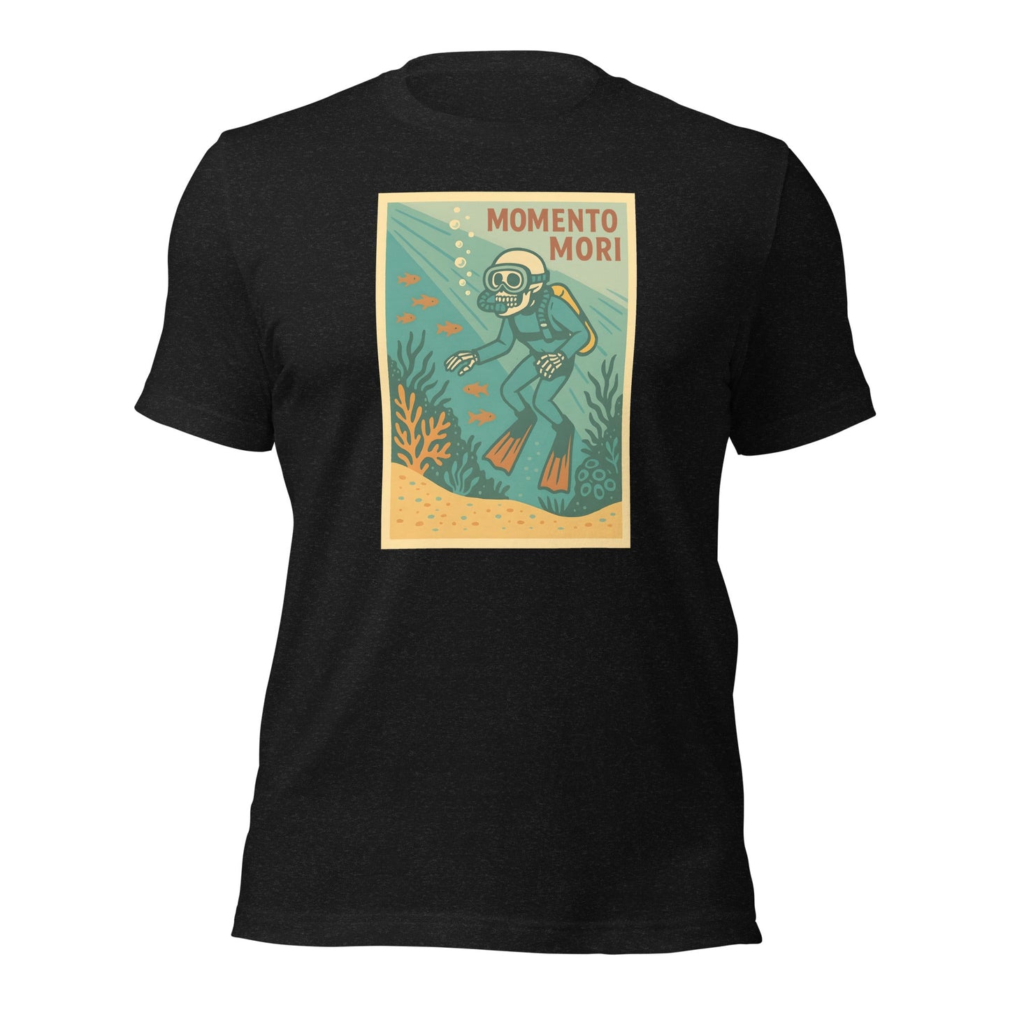 Momento Mori Scuba Diver Retro T-shirt - Inken Image