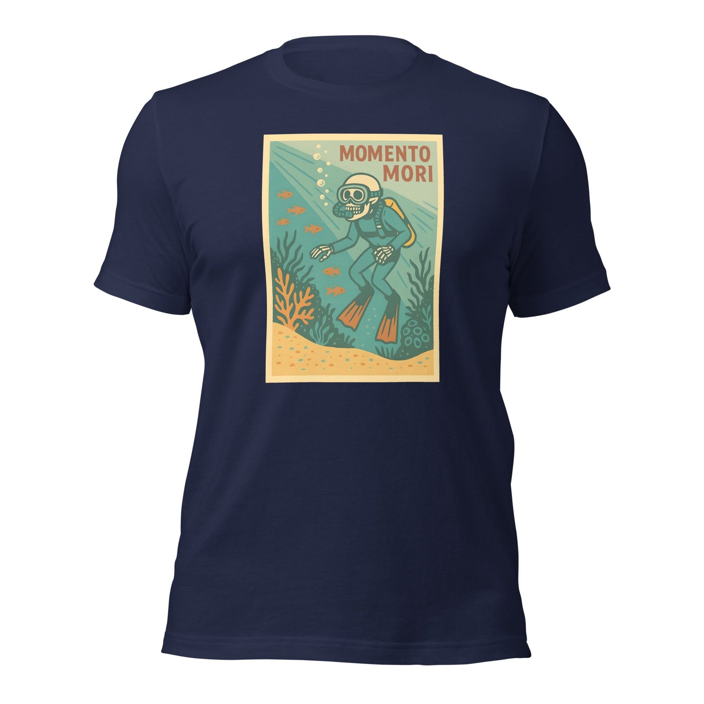 Momento Mori Scuba Diver Retro T-shirt - Inken Image