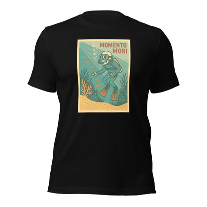 Momento Mori Scuba Diver Retro T-shirt - Inken Image