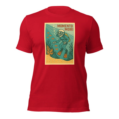 Momento Mori Scuba Diver Retro T-shirt - Inken Image