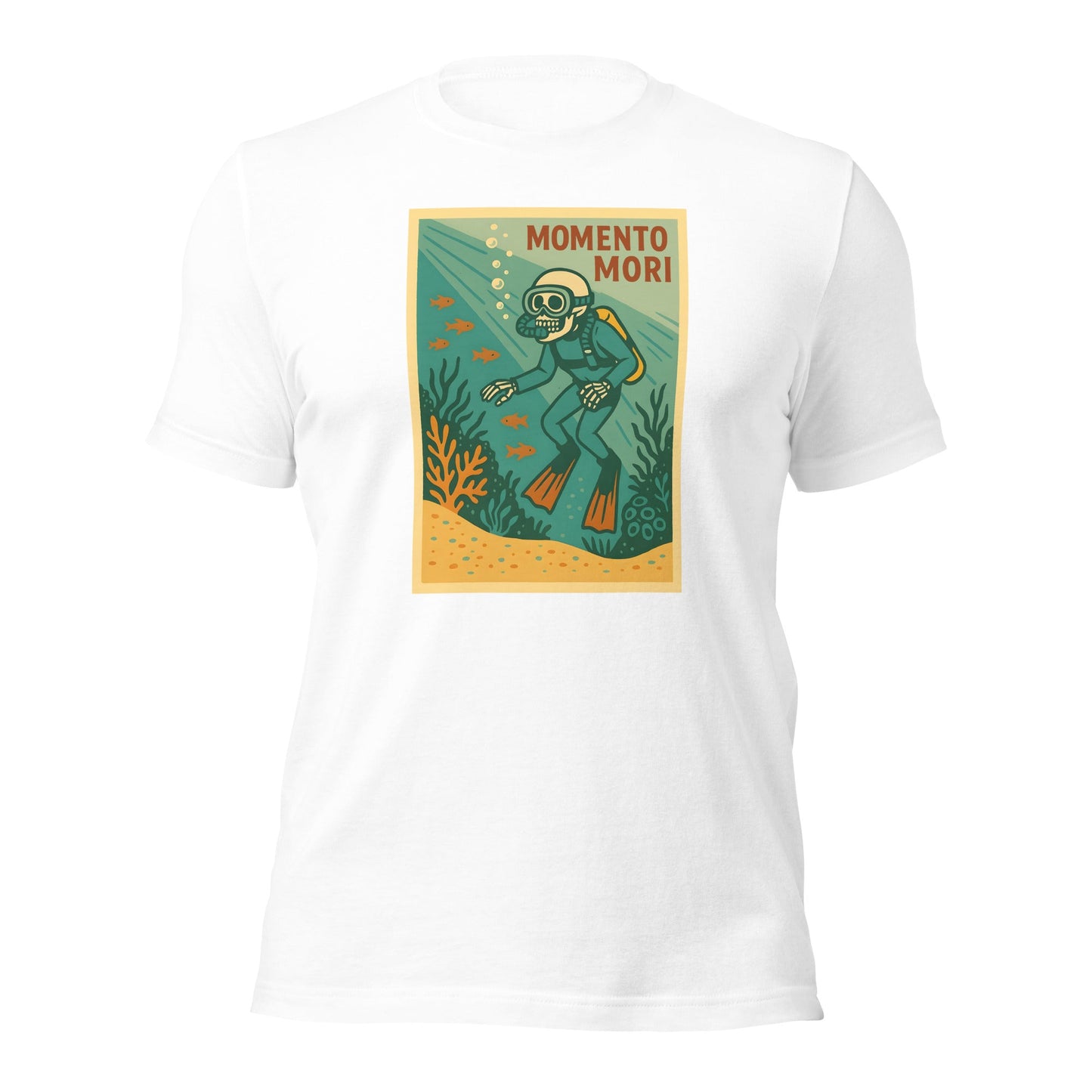 Momento Mori Scuba Diver Retro T-shirt - Inken Image
