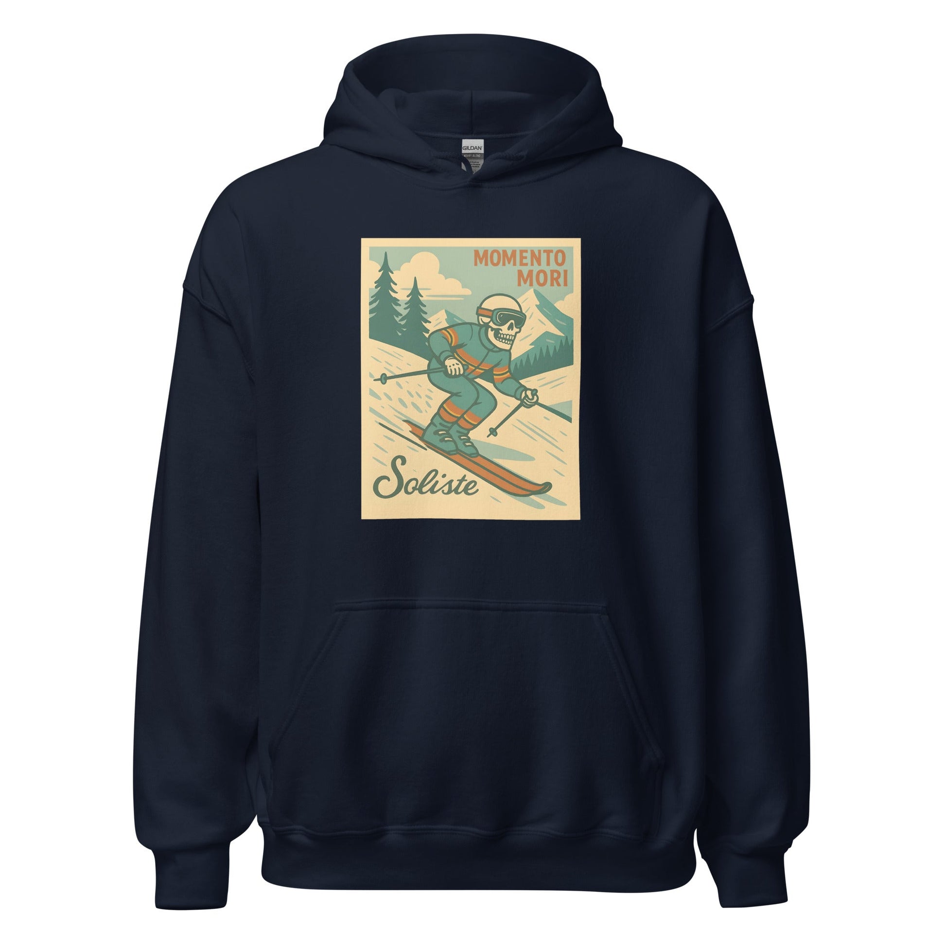 Momento Mori Ski Trip Retro Hoodie - Inken Image