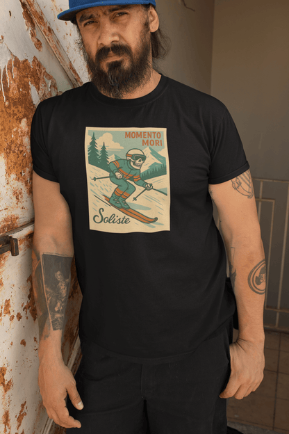 Momento Mori Ski Trip Retro T-shirt - Inken Image