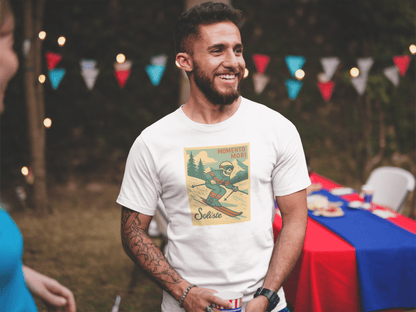 Momento Mori Ski Trip Retro T-shirt - Inken Image