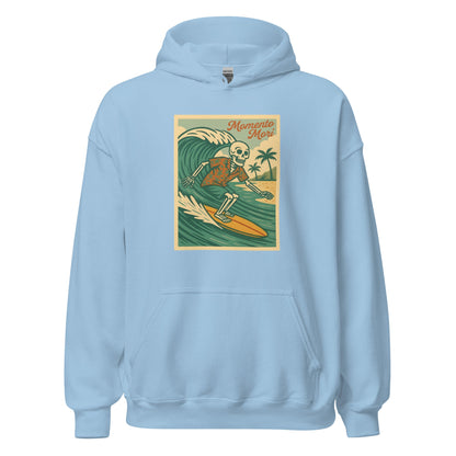Momento Mori Surfer Retro Hoodie - Inken Image
