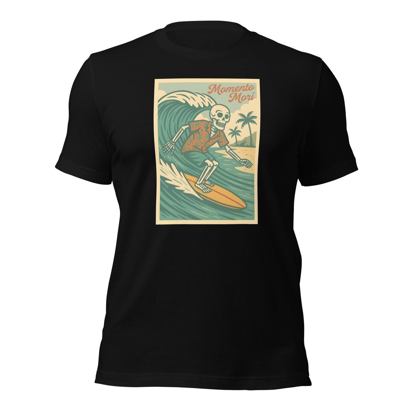 Momento Mori Surfer Retro T-shirt - Inken Image