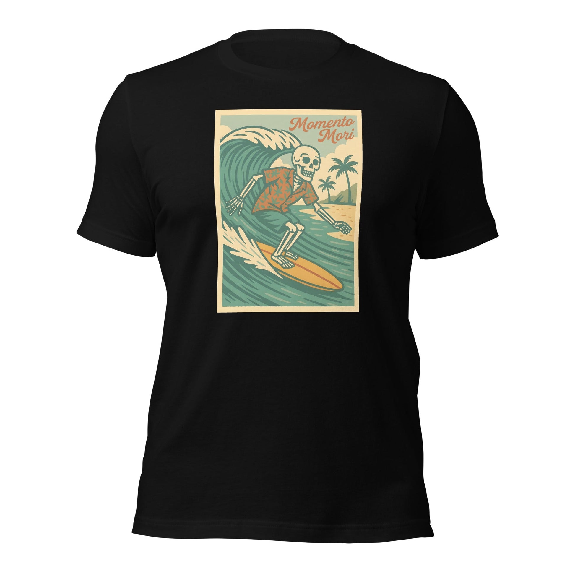 Momento Mori Surfer Retro T-shirt - Inken Image