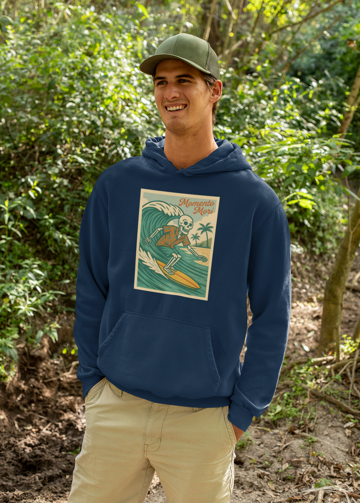 Momento Mori Surfer Retro Hoodie