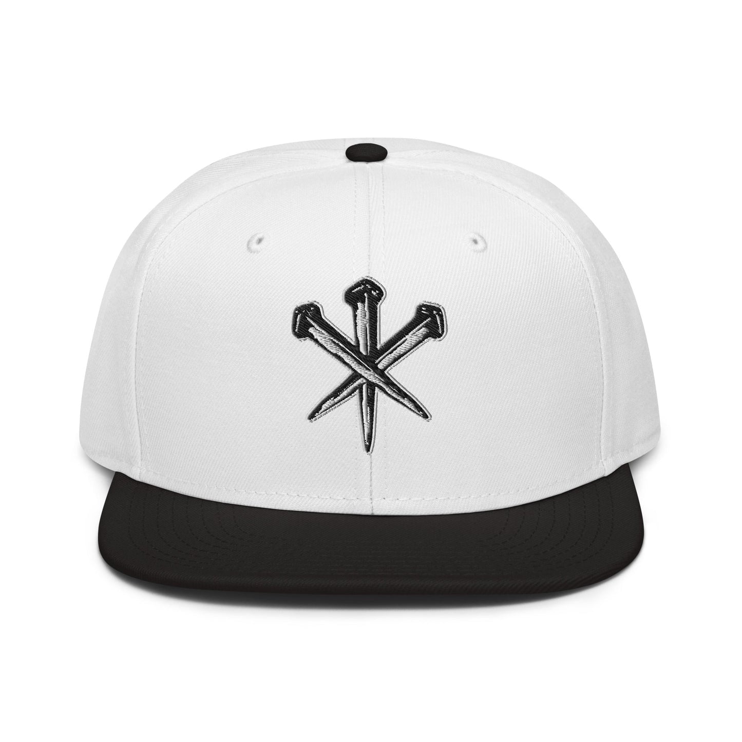 Nails of Crucifixion Flat Stitch Snapback - Inken Image