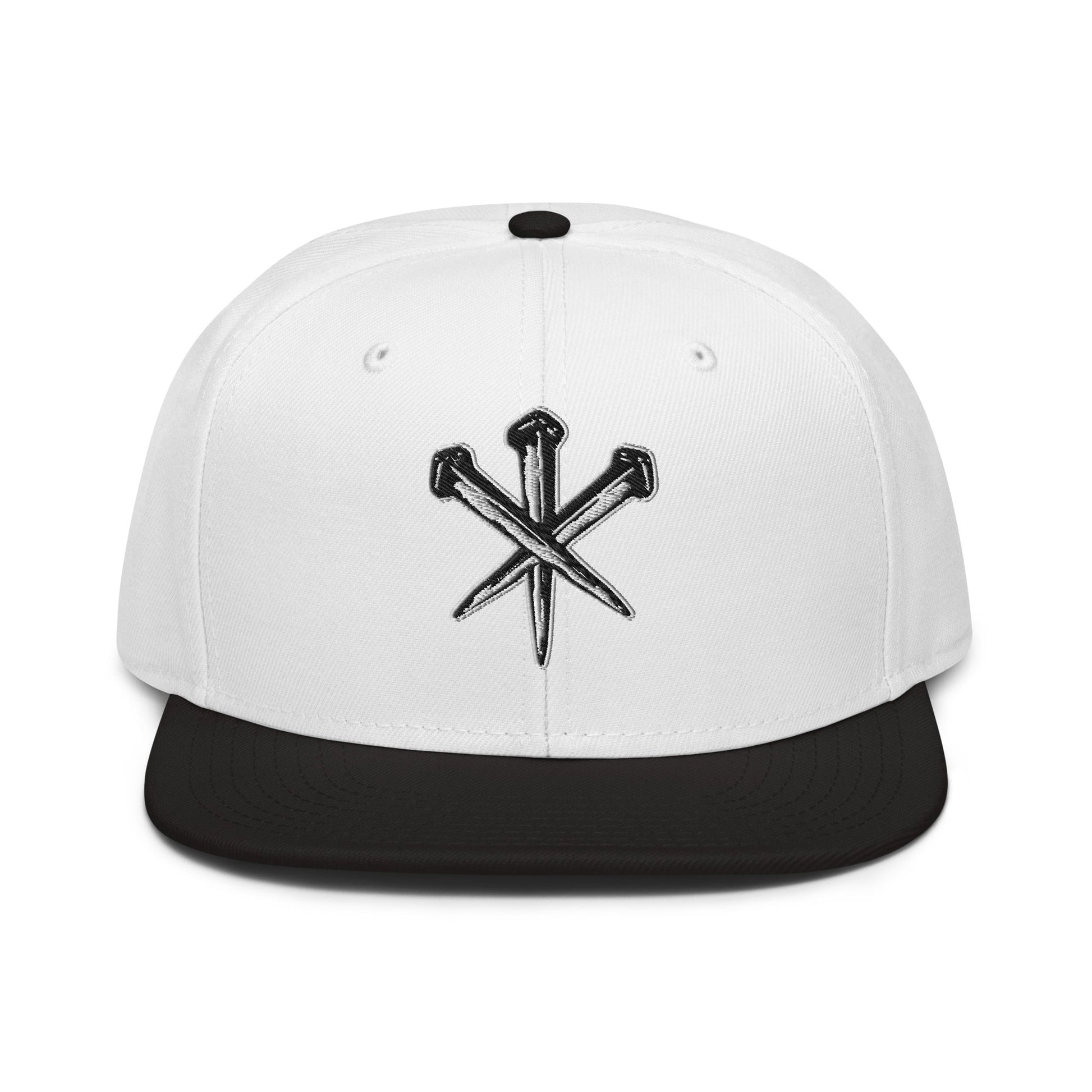 Nails of Crucifixion Flat Stitch Snapback - Inken Image