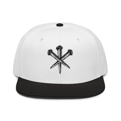Nails of Crucifixion Flat Stitch Snapback - Inken Image