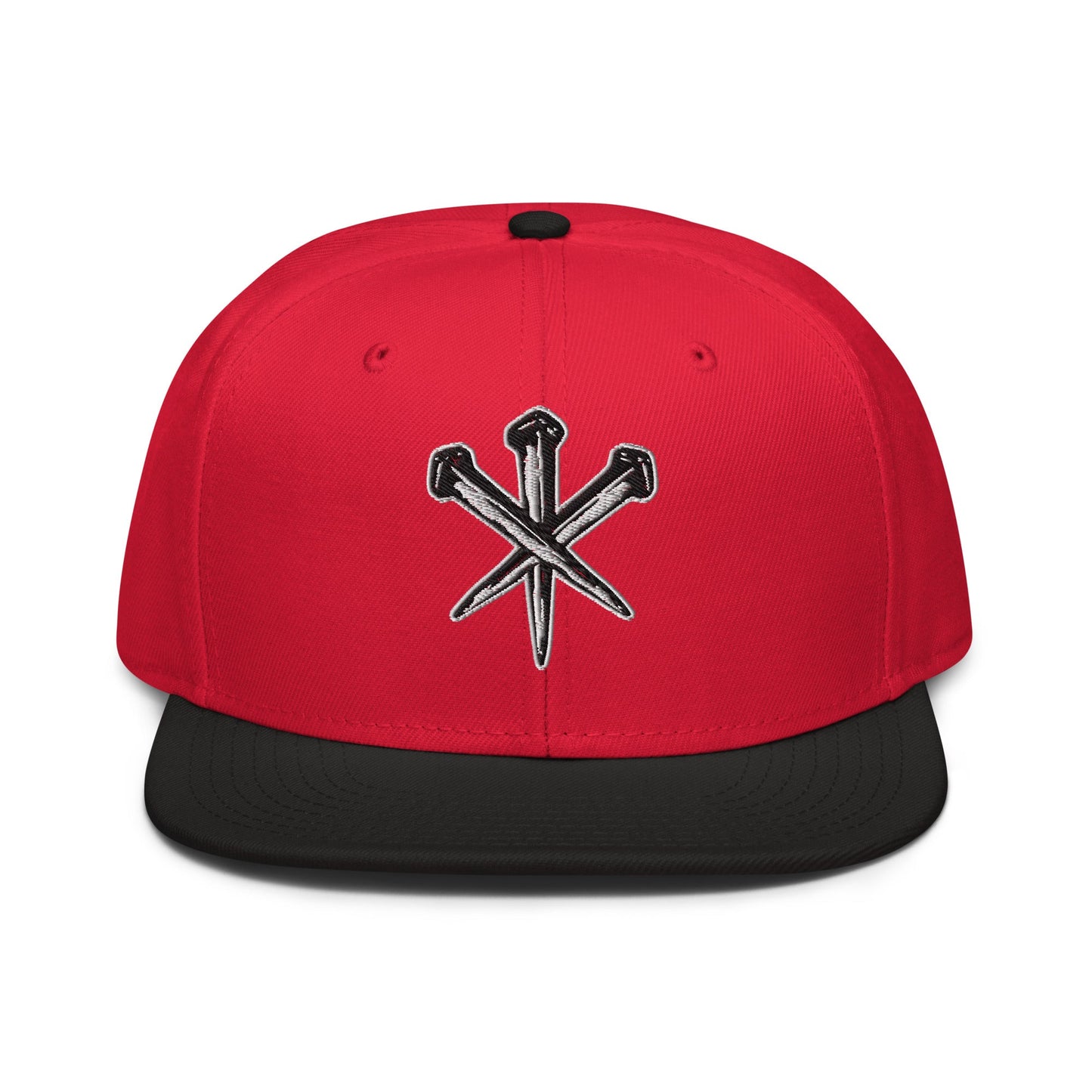 Nails of Crucifixion Flat Stitch Snapback - Inken Image