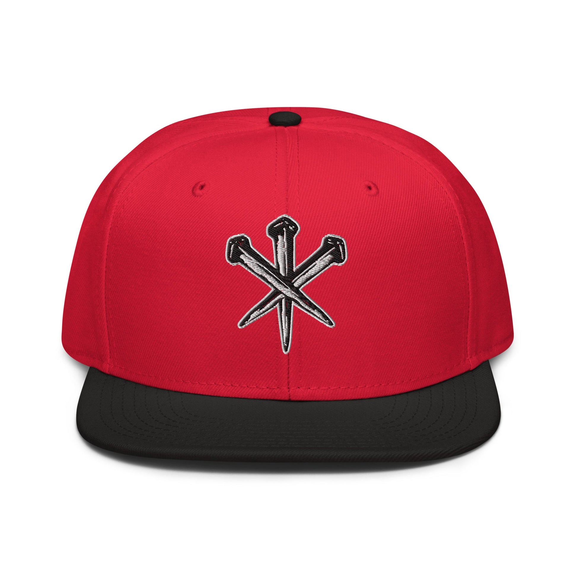 Nails of Crucifixion Flat Stitch Snapback - Inken Image