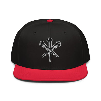 Nails of Crucifixion Flat Stitch Snapback - Inken Image