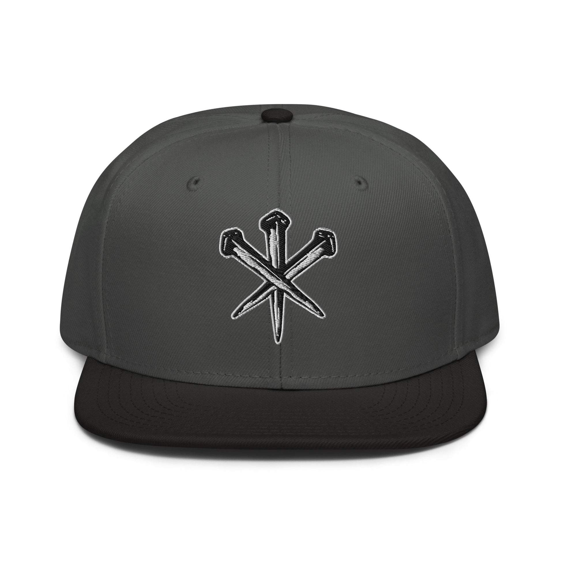 Nails of Crucifixion Flat Stitch Snapback - Inken Image