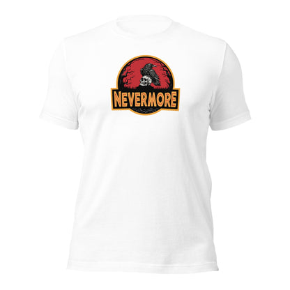 Nevermore Raven Jurassic Poe Inspired Gothic T-Shirt - Inken Image