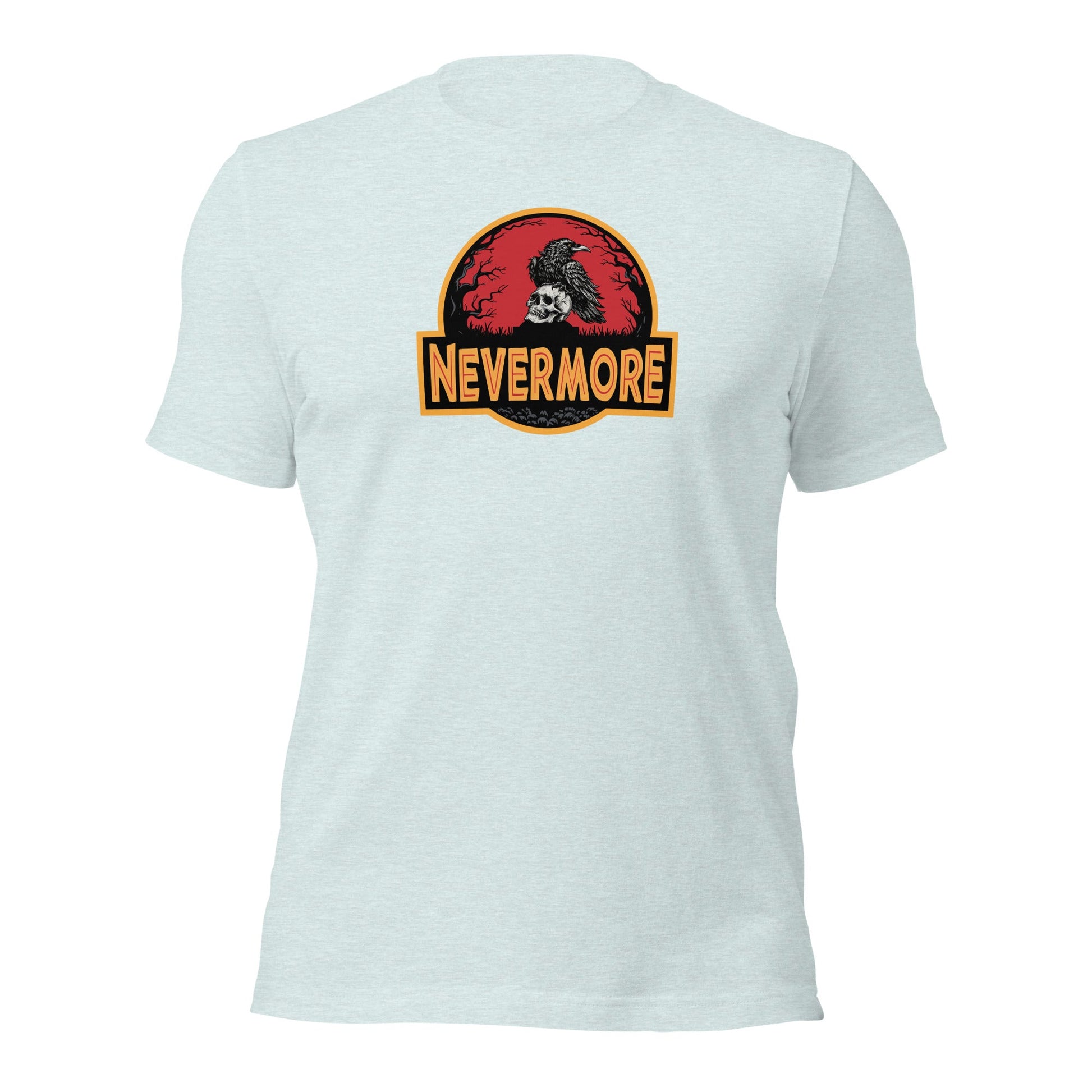 Nevermore Raven Jurassic Poe Inspired Gothic T-Shirt - Inken Image