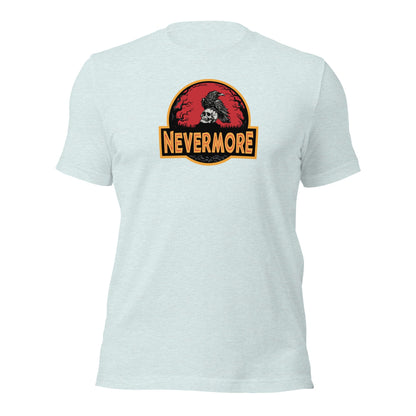 Nevermore Raven Jurassic Poe Inspired Gothic T-Shirt - Inken Image
