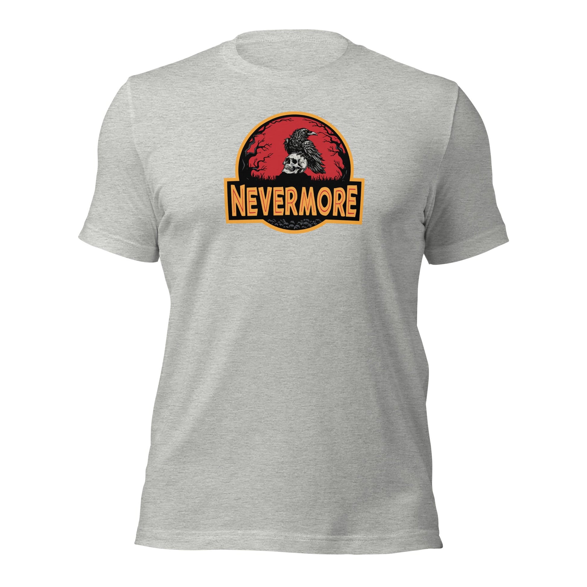 Nevermore Raven Jurassic Poe Inspired Gothic T-Shirt - Inken Image