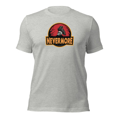 Nevermore Raven Jurassic Poe Inspired Gothic T-Shirt - Inken Image