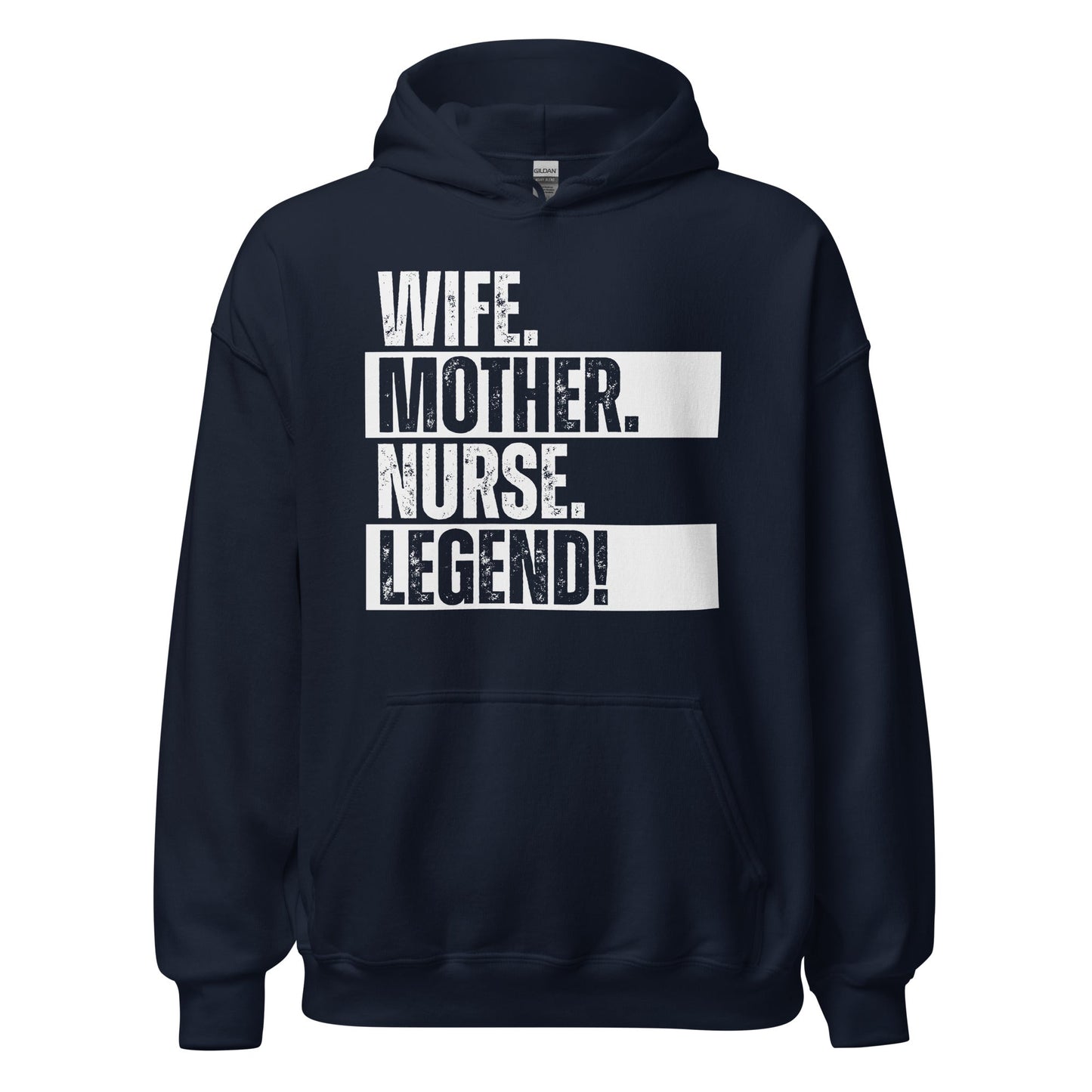 Nurse Mom Hoodie RN Legend Wife Sweatshirt Funny Healthcare Life - Inken Image
