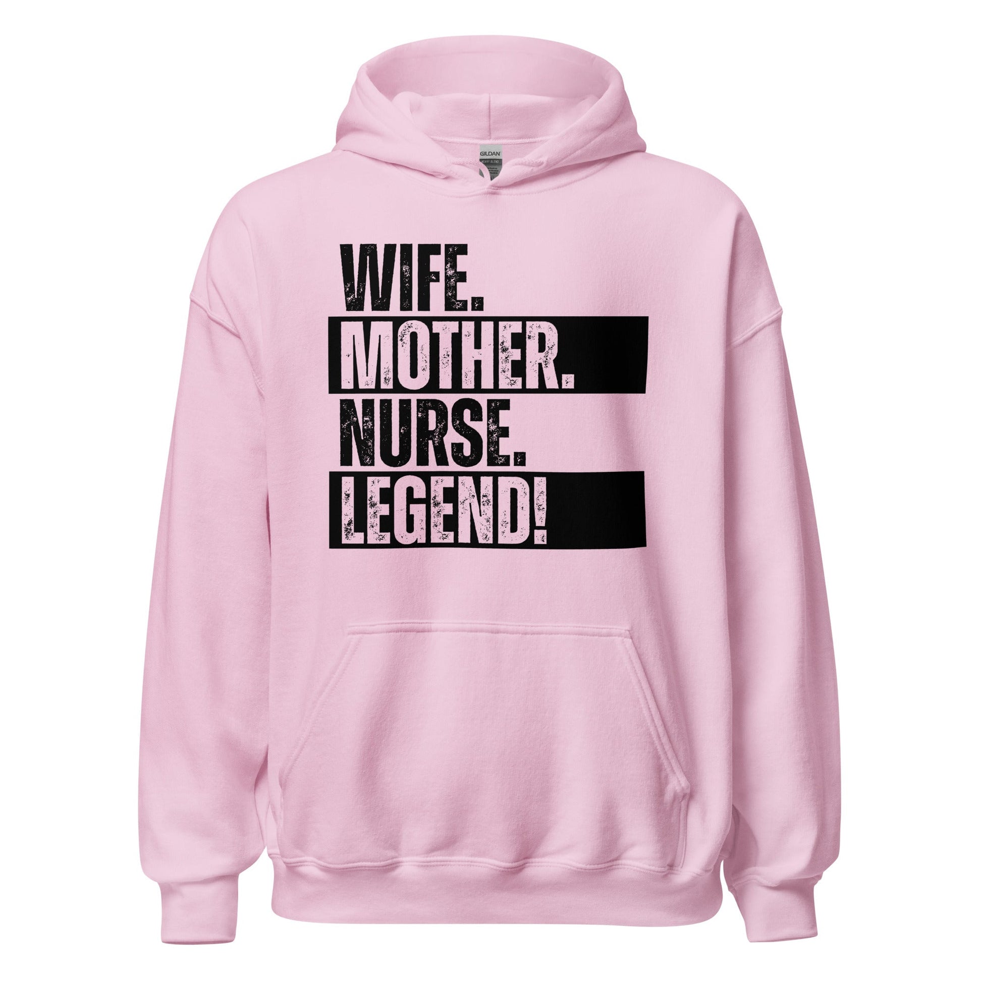 Nurse Mom Hoodie RN Legend Wife Sweatshirt Funny Healthcare Life - Inken Image