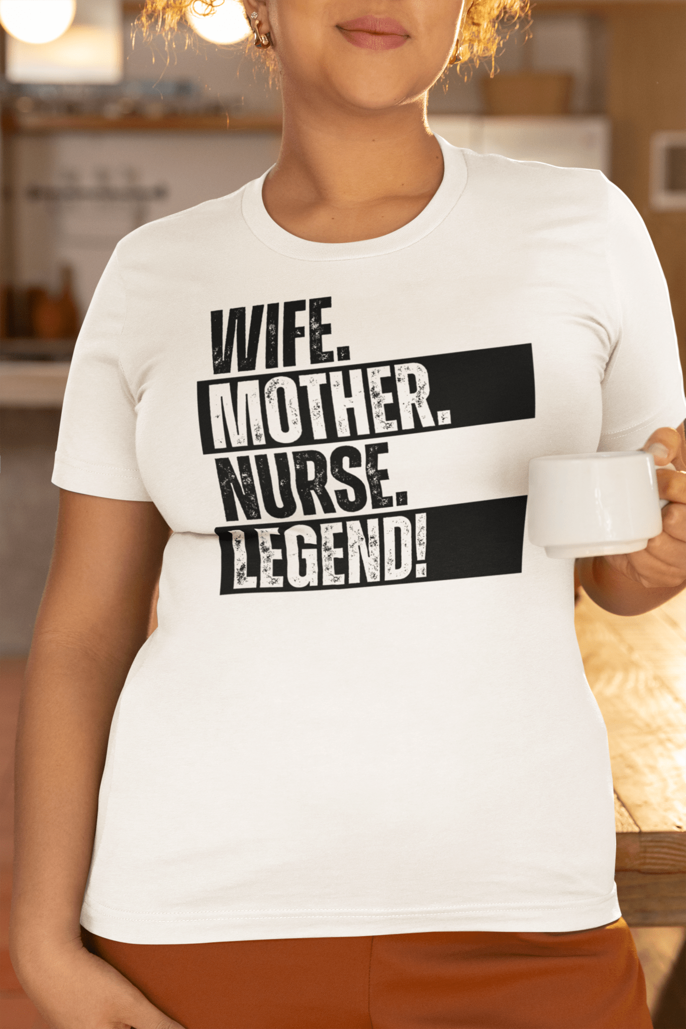 Nurse Mom T-Shirt RN Legend Wife Tee Funny Healthcare Life - Inken Image