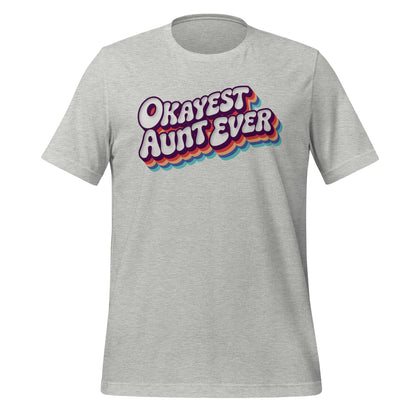 Okayest Aunt Ever Retro Typography T-Shirt - Inken Image